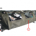 Isolation and transport system of personnel contaminated with biological agents
